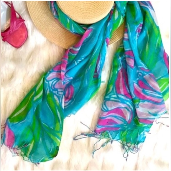Lilly Pulitzer Accessories - Perfect Lilly Pulitzer Murfee Silk-Cashmere Scarf